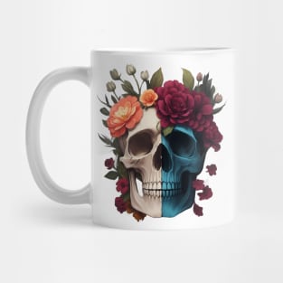 Floral skull Mug